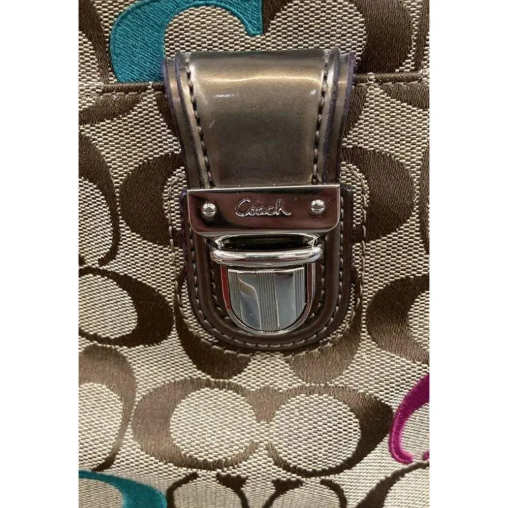 Coach Multicolor Legacy Stripe Crossbody Bag w/ Leather Straps (CoA)